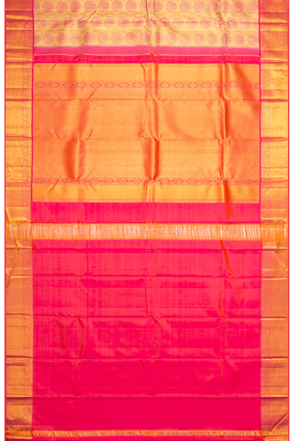 Taranga Kanchi Silk Tissue Brocade Gold Saree