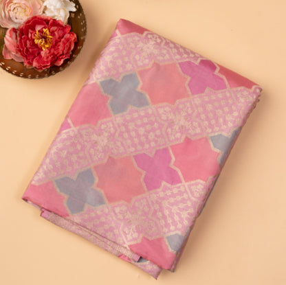 Banarasi Silk Brocade Pink Saree