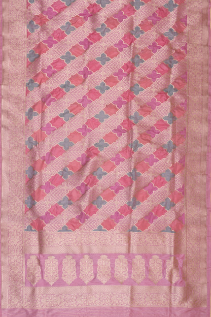 Banarasi Silk Brocade Pink Saree