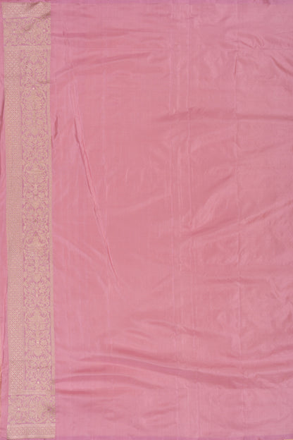 Banarasi Silk Brocade Pink Saree