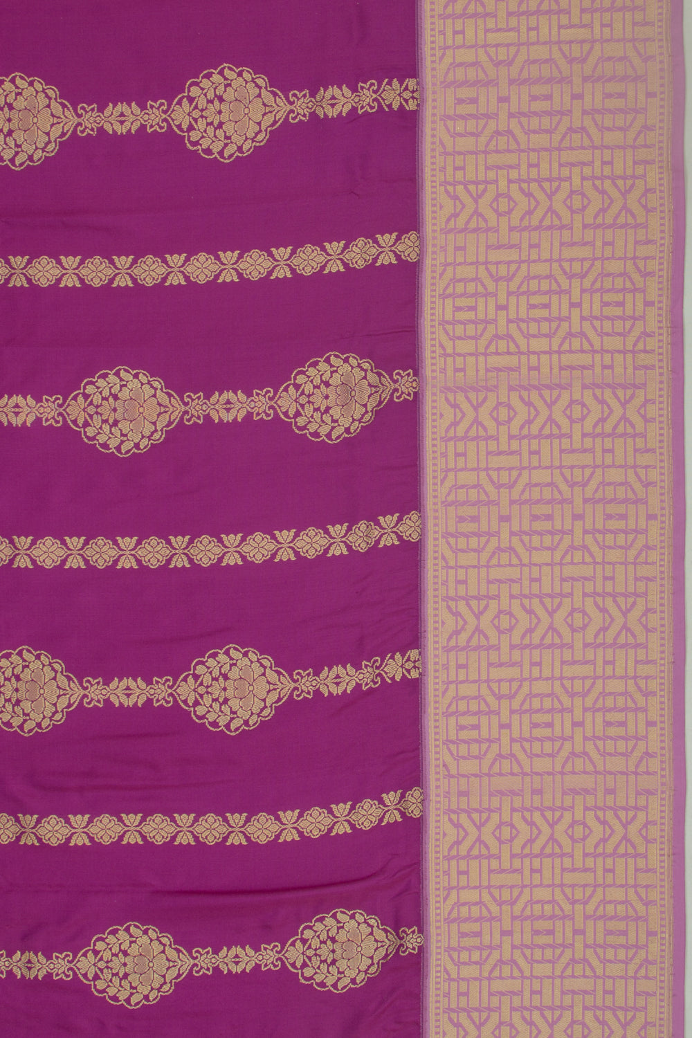Banarasi Silk Jaal Purple Saree