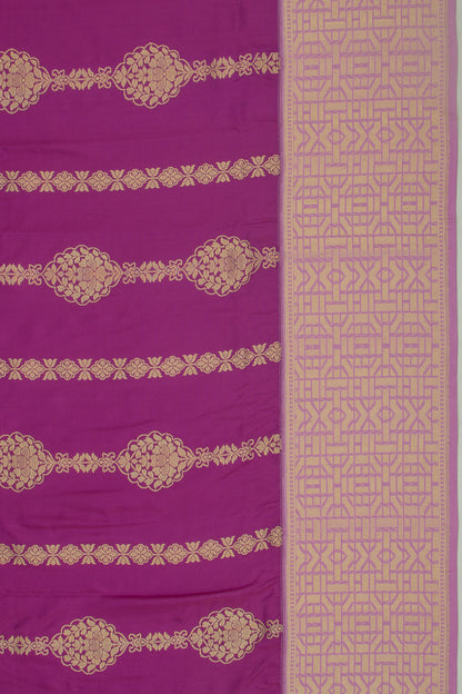 Banarasi Silk Jaal Purple Saree