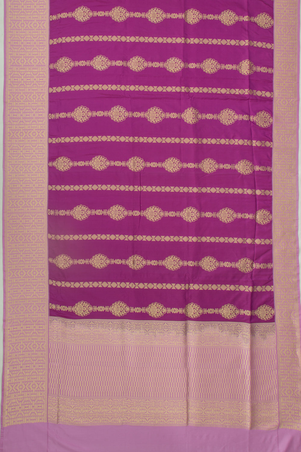 Banarasi Silk Jaal Purple Saree