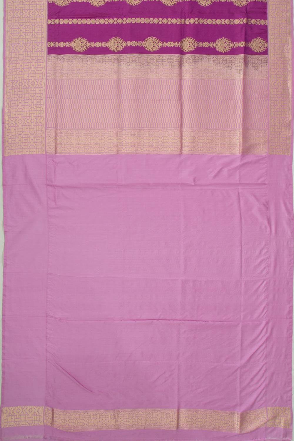 Banarasi Silk Jaal Purple Saree