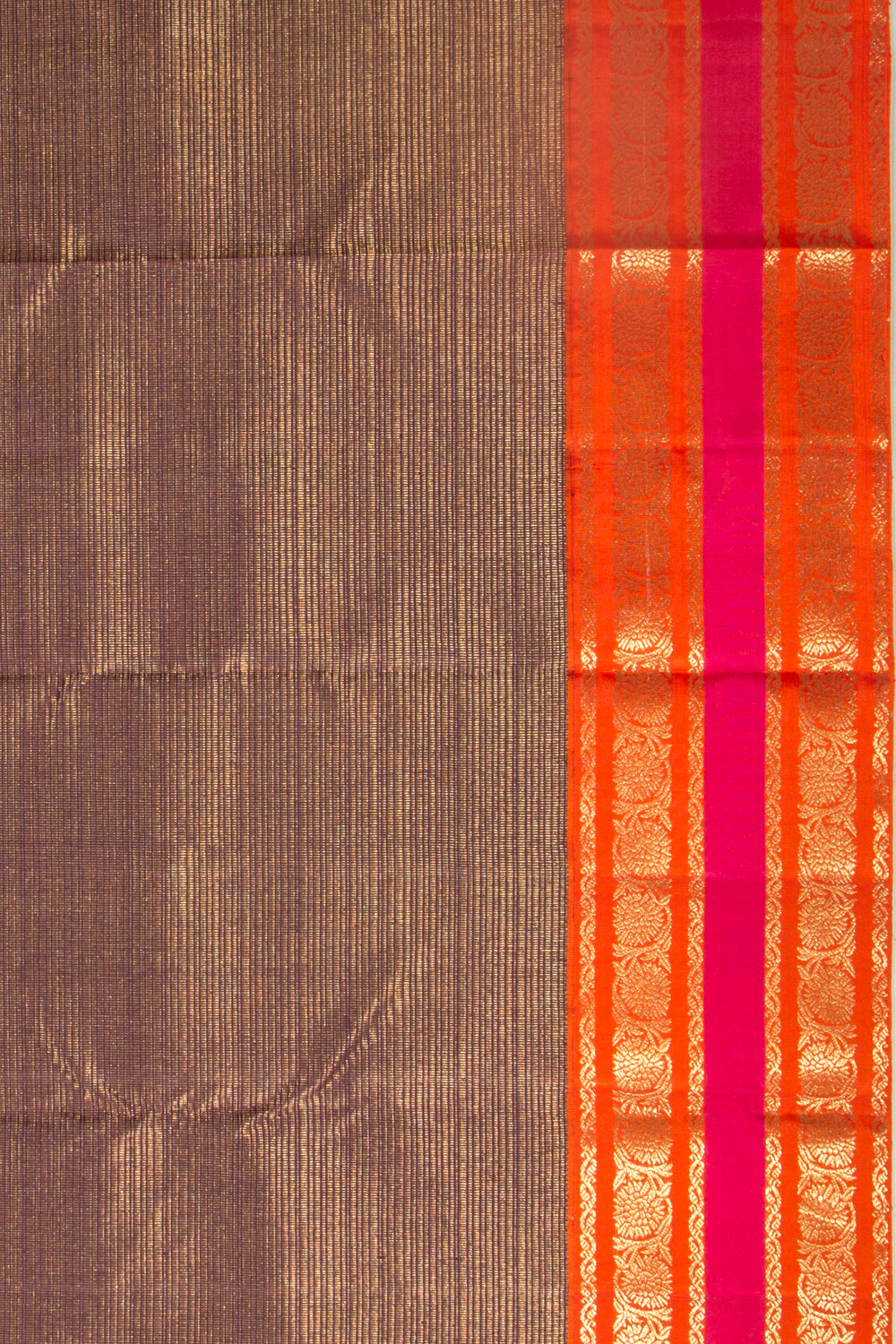Kanchipuram Silk Brocade Purple Saree