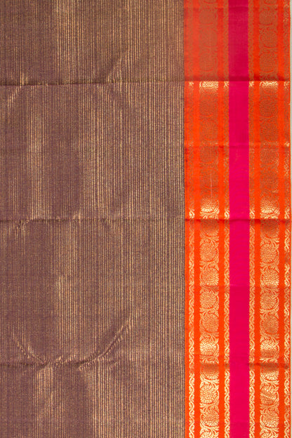 Kanchipuram Silk Brocade Purple Saree