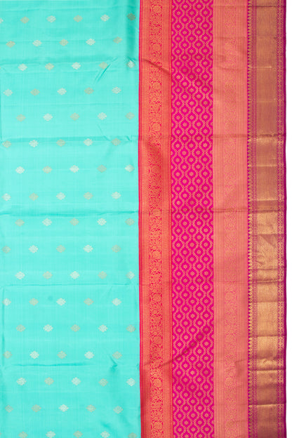 Kanchipuram Silk Butta Sky Blue Saree