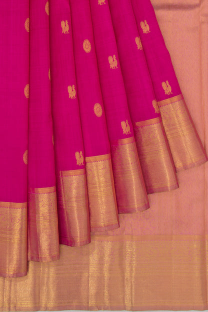 Kanchipuram Silk Butta Pink Saree