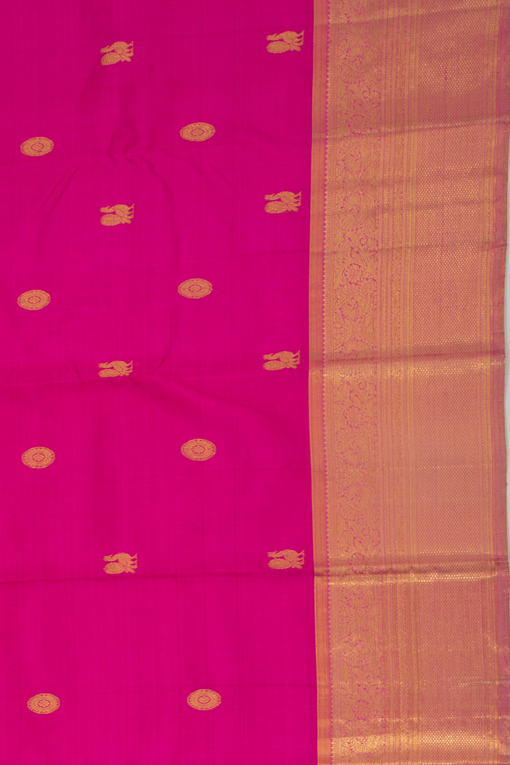 Kanchipuram Silk Butta Pink Saree