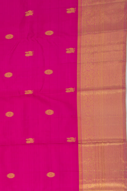Kanchipuram Silk Butta Pink Saree