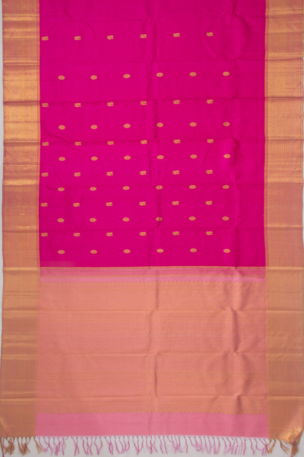 Kanchipuram Silk Butta Pink Saree