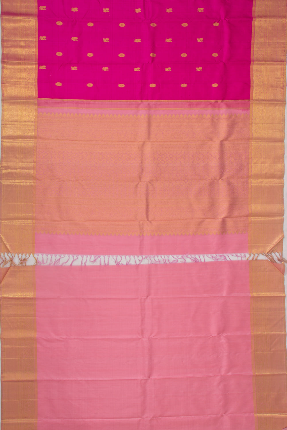 Kanchipuram Silk Butta Pink Saree