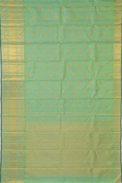Kanchipuram Silk Butta Green Saree