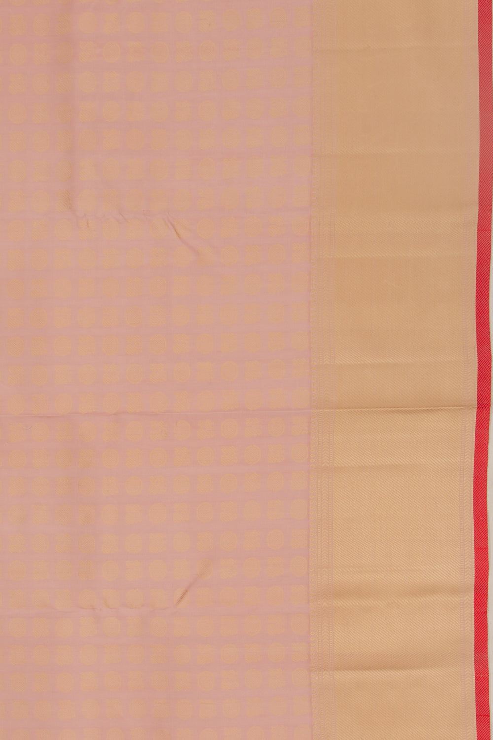 Kanchipuram Silk Brocade Peach Saree