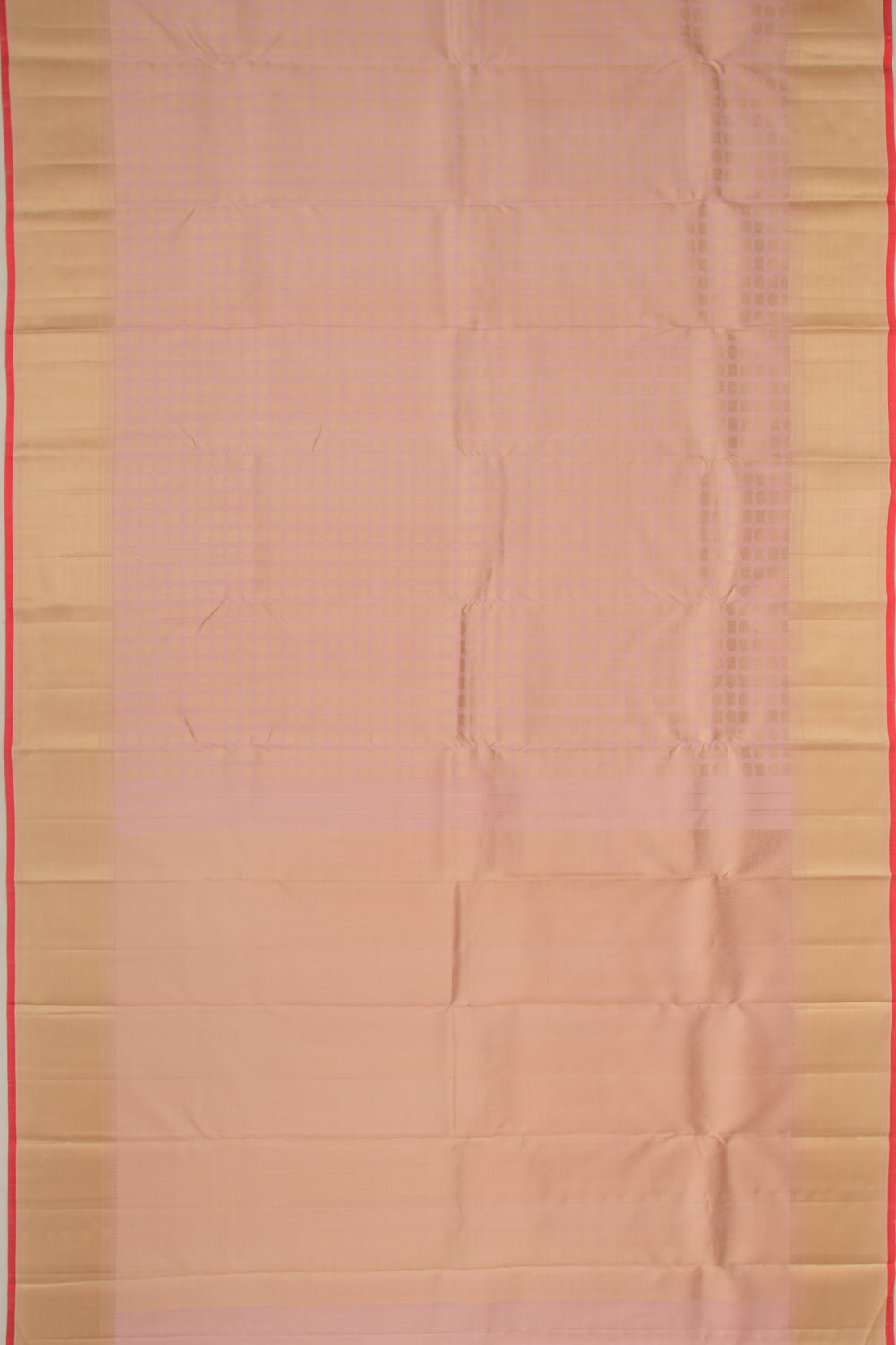 Kanchipuram Silk Brocade Peach Saree