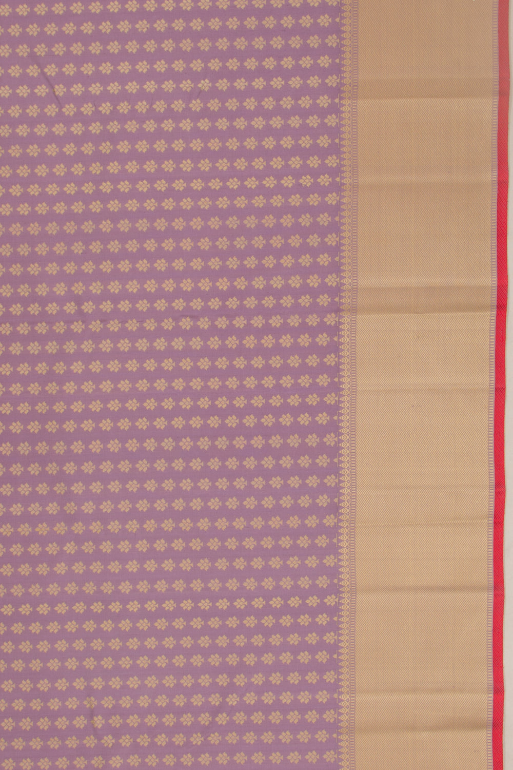 Kanchipuram Silk Brocade Lavender Saree