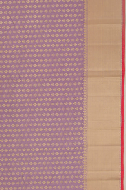 Kanchipuram Silk Brocade Lavender Saree