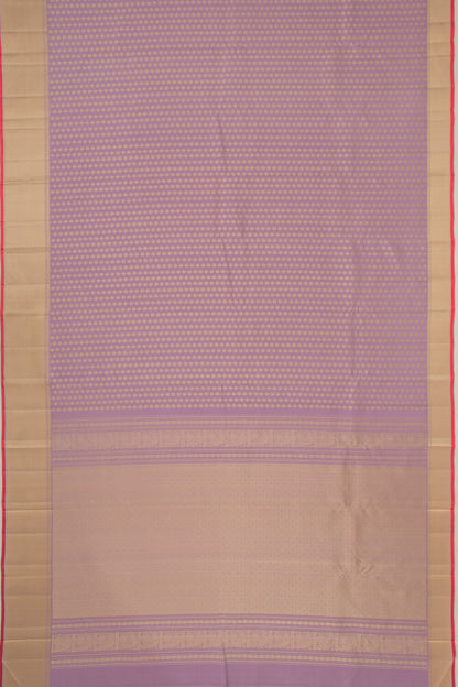 Kanchipuram Silk Brocade Lavender Saree