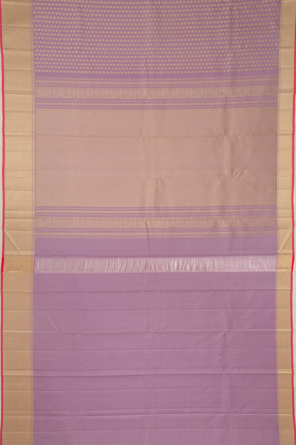 Kanchipuram Silk Brocade Lavender Saree