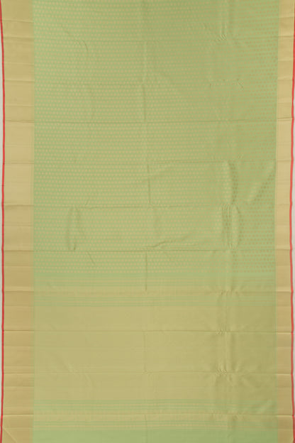 Kanchipuram Silk Brocade Pista Green Saree