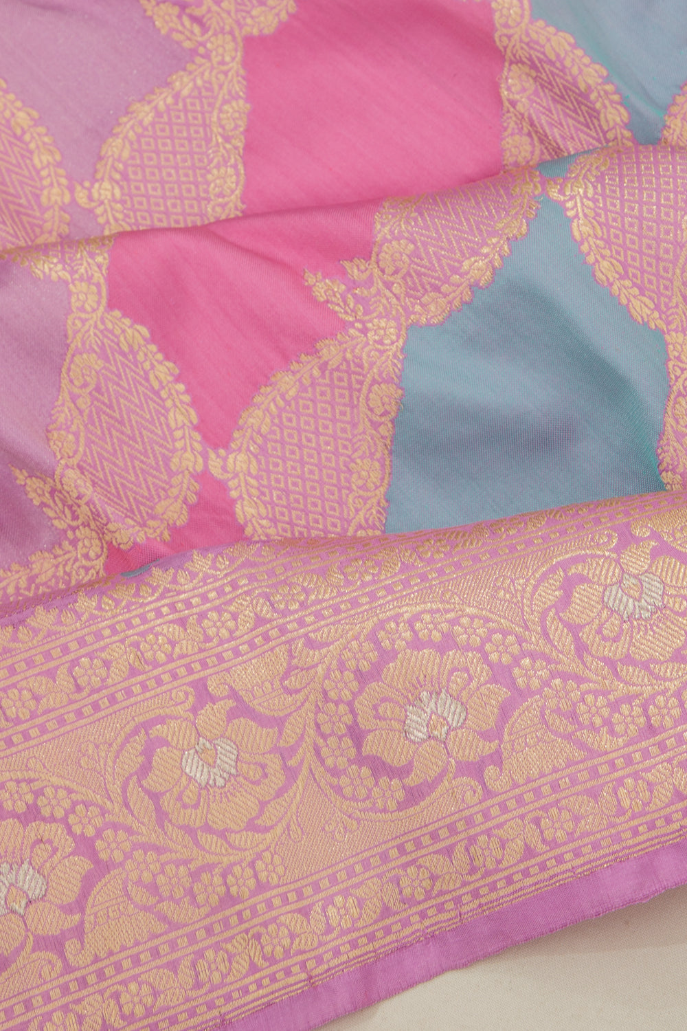 Banarasi Silk Jaal Rangkat Saree