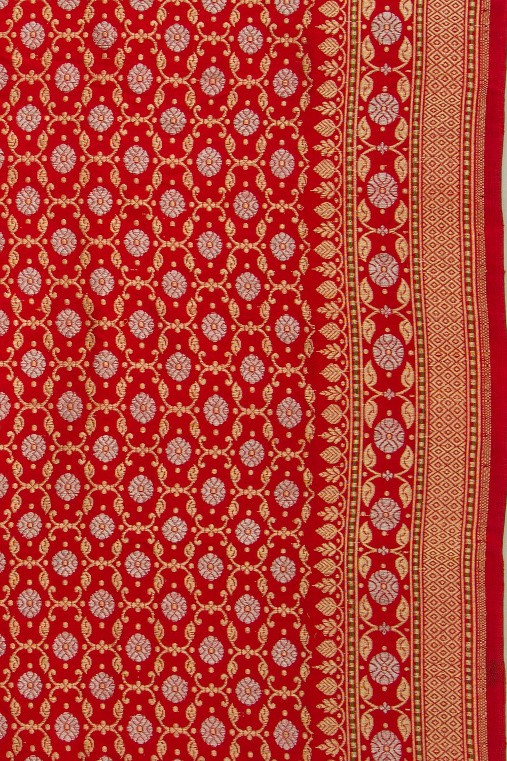 Banarasi Silk Kadwa Real Zari Red Saree