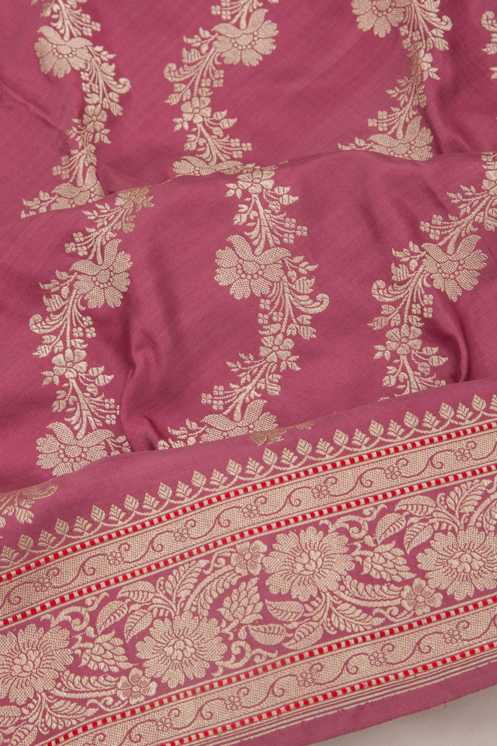 Banarasi Silk Jaal Pink Saree