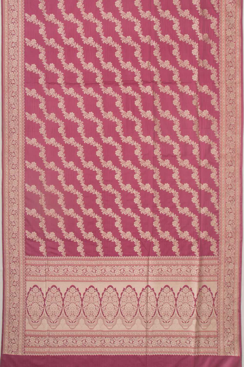 Banarasi Silk Jaal Pink Saree