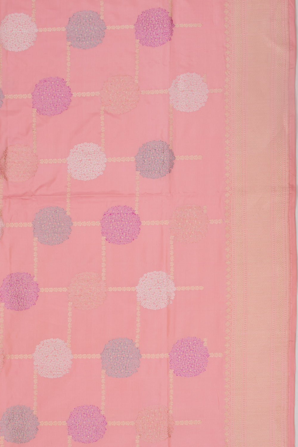 Banarasi Silk Brocade Pink Saree