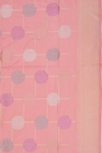 Banarasi Silk Brocade Pink Saree