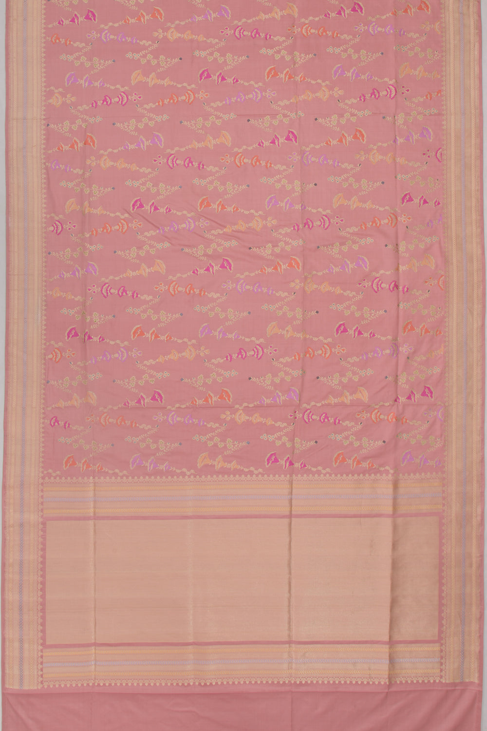 Banarasi Silk Jaal Pink Saree