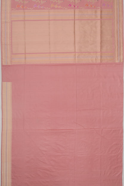Banarasi Silk Jaal Pink Saree
