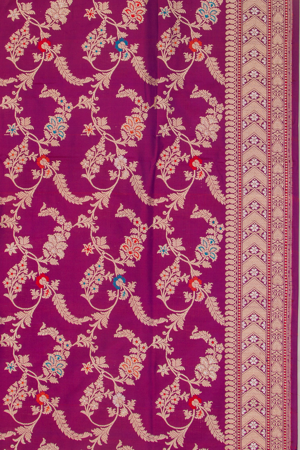 Banarasi Silk Jaal Purple Saree