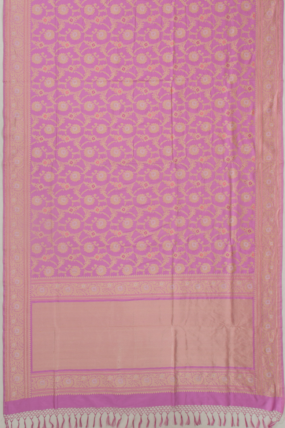 Banarasi Silk Jaal Pink Saree