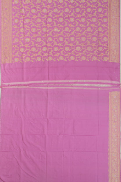 Banarasi Silk Jaal Pink Saree