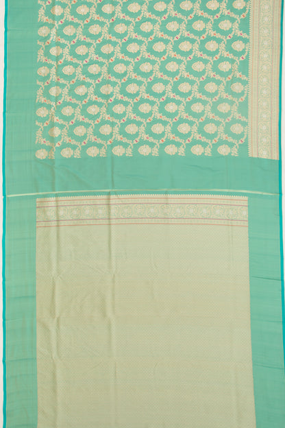 Banarasi Silk Jaal Sea Green Saree