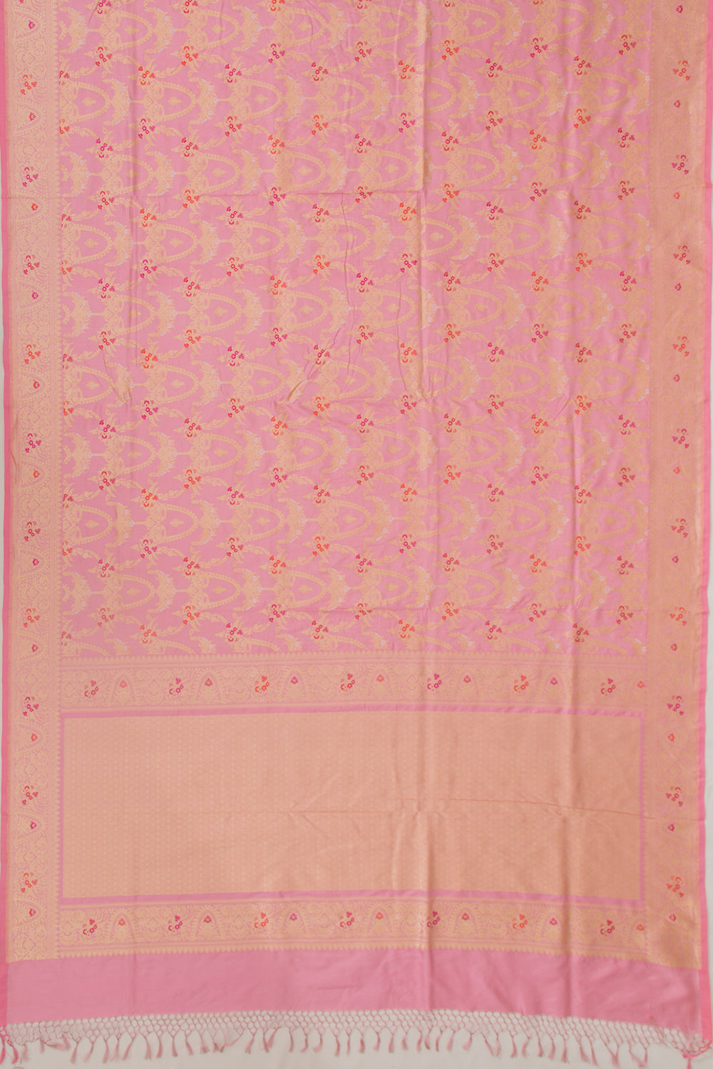 Banarasi Silk Jaal Pink Saree