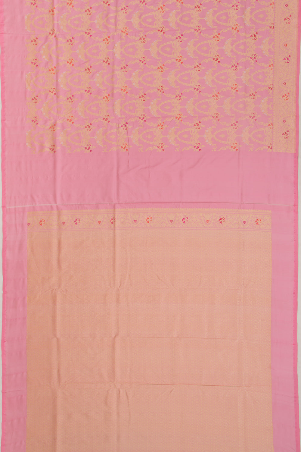 Banarasi Silk Jaal Pink Saree