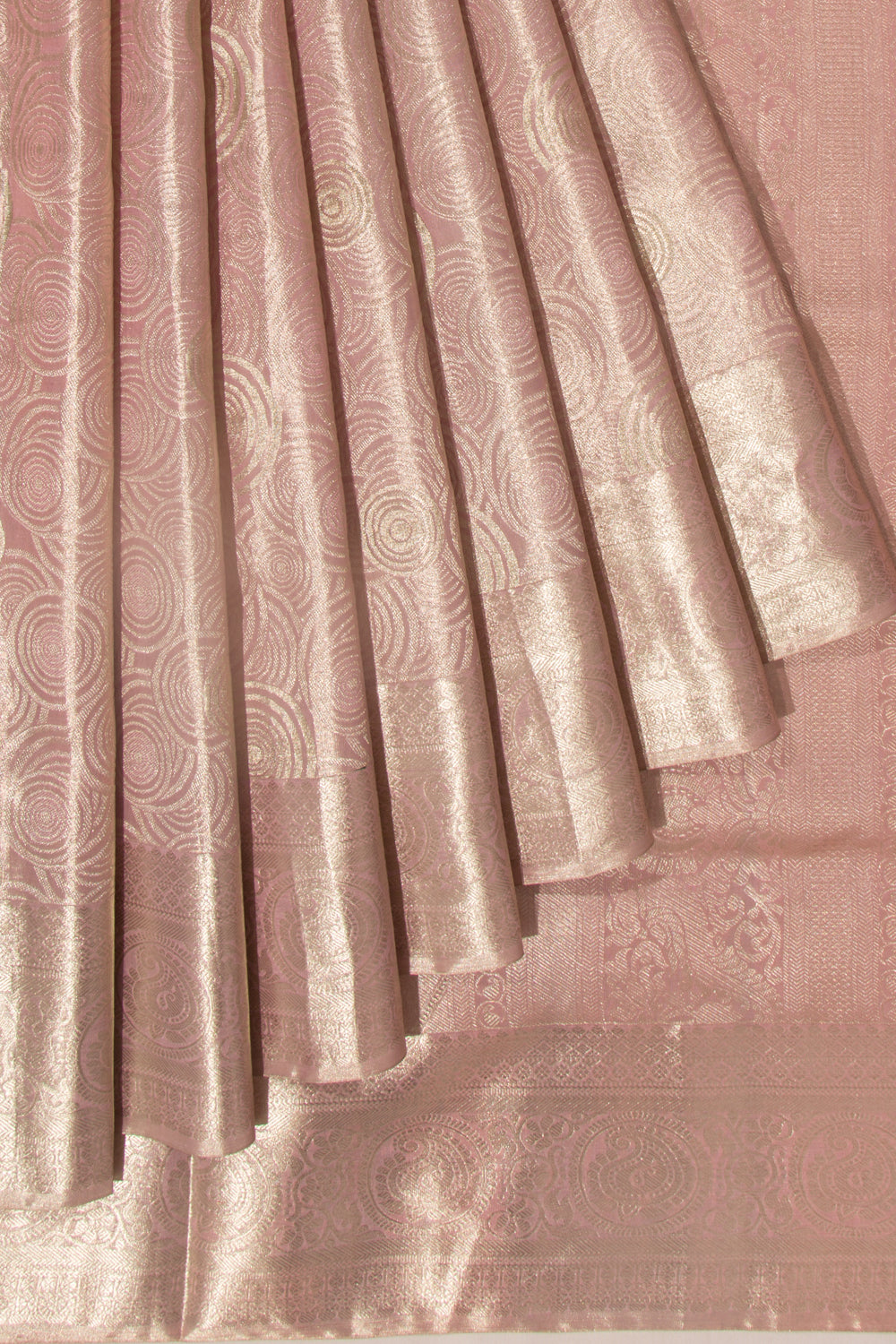 Taranga Kanchi Silk Tissue Brocade Lavender Saree