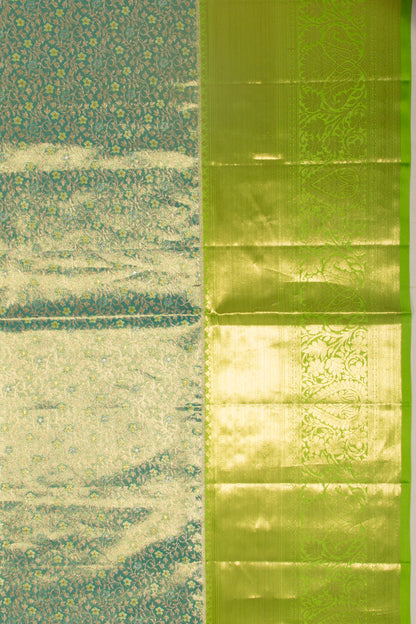 Taranga Kanchi Silk Tissue Brocade Blue Saree