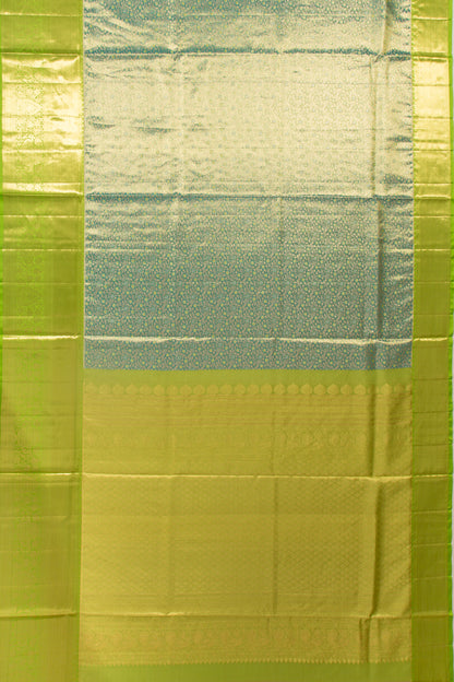 Taranga Kanchi Silk Tissue Brocade Blue Saree