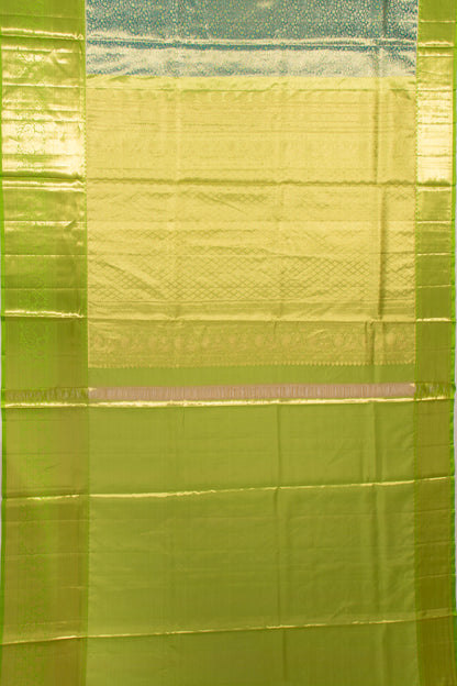 Taranga Kanchi Silk Tissue Brocade Blue Saree