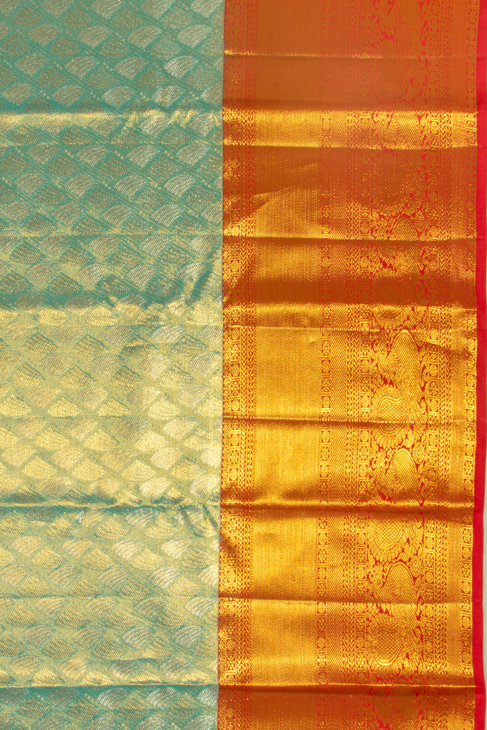 Taranga Kanchi Silk Tissue Brocade Sky Blue Saree