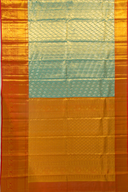 Taranga Kanchi Silk Tissue Brocade Sky Blue Saree