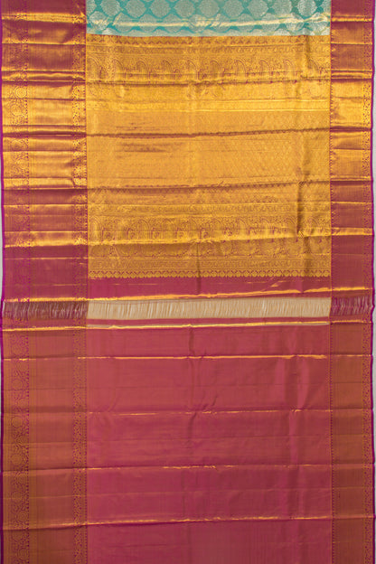 Taranga Kanchi Silk Tissue Brocade Sky Blue Saree