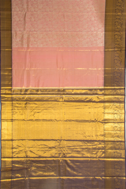 Taranga Kanchi Silk Tissue Brocade Peach Saree