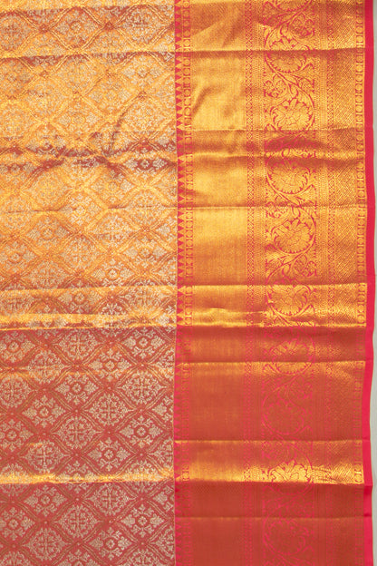 Taranga Kanchi Silk Tissue Brocade Pink Saree