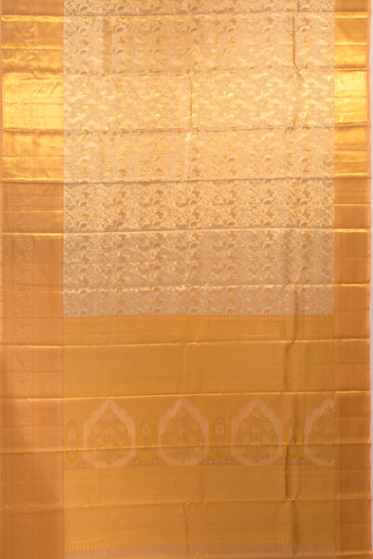 Taranga Kanchi Silk Tissue Brocade Pastel Orange Saree