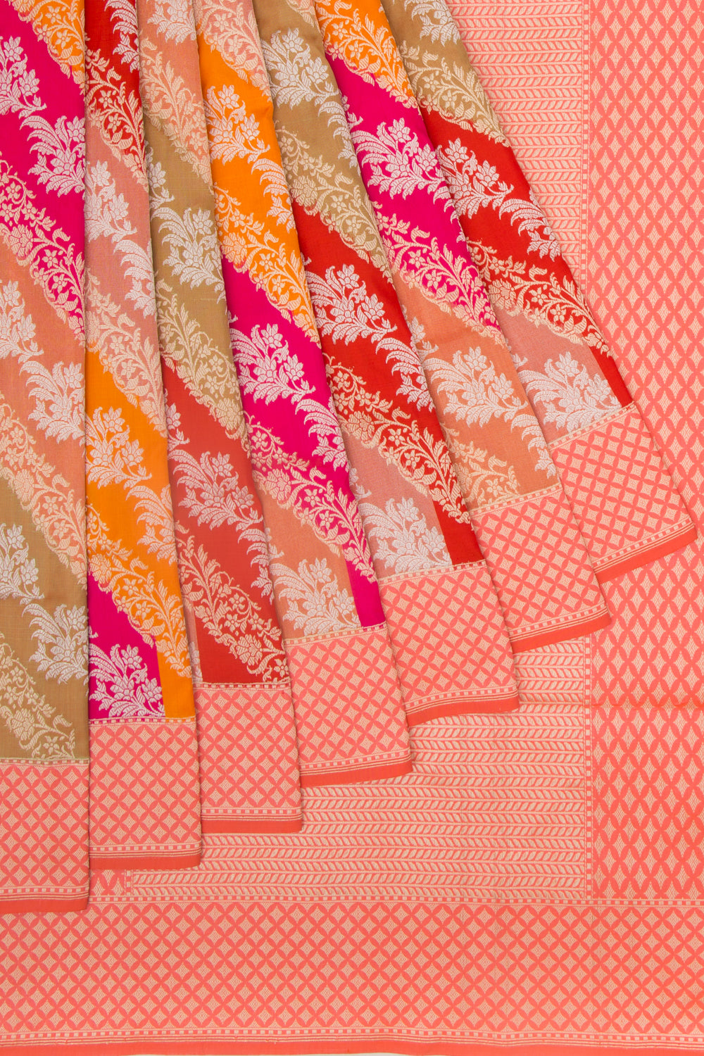 Banarasi Silk Jaal Rangkat Saree