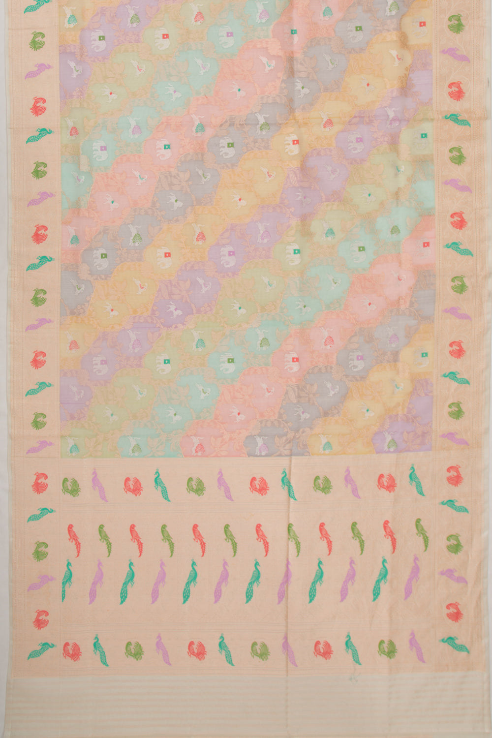 Banarasi Kora Organza Shikargah Rangkat Saree